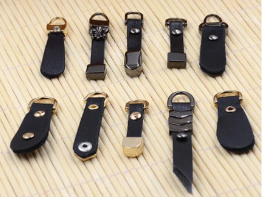 Аксессуары для тканевых сумок с молнией и подвеской из кожи|zippers pendant|slider zipperzipper