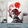 Geisha Japan Hairstyle Kimono Vintage Posters and Prints Scroll Painting Canvas Art Wall Pictures Frame Painting Home Decoration ► Photo 3/6