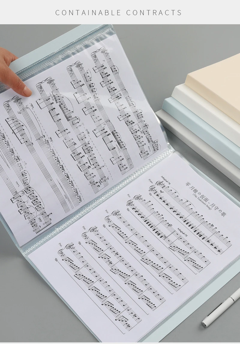 Pasta de Música Modificar o da Transparência e da Não-reflexão do Loose-leaf Multi-camada de Inserção Deli Pode Arquivos a4 72411 6 Cheap Pasta de arquivo