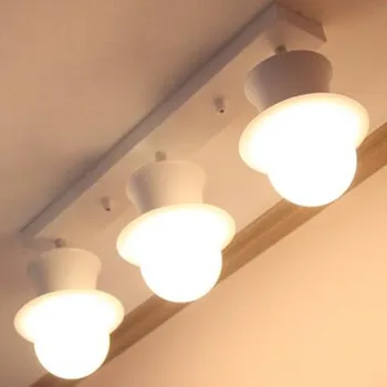 

3 Head Modern White Restaurant Light Personalized Decoration Ceiling Light Bedroom Lights With LED Bulbs Free Shipping