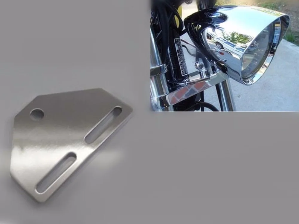 

MOTORCYCLE Single Bottom Mount HEADLIGHT Head Light Bracket Adapter For Harley Cruiser Chopper Touring XL Cafe Racer Old School