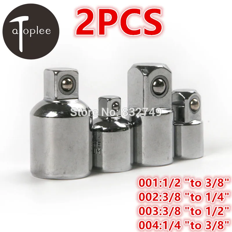 

Atoplee 2PCS 1/2 "to 3/8  3/8 "to 1/4 3/8 "to 1/2 1/4 "to 3/8 Sleeve Adapters Tools For Repair Car Wrench Socket Transformation