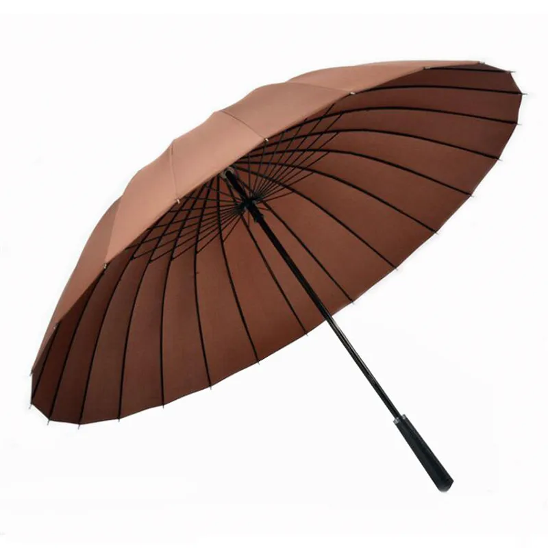 Strong Waterproof Windproof Straight Long handle Rain and Sun Umbrellas