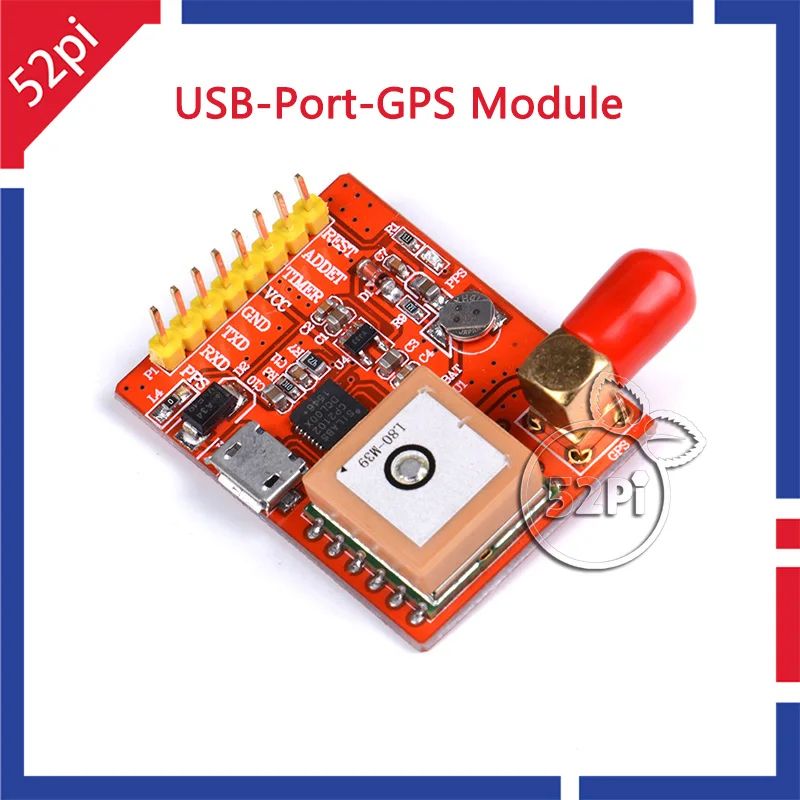 52Pi USB к gps-конвертеру usb-порта-gps-модуль для Raspberry Pi 3 Model B/Pi 2 B