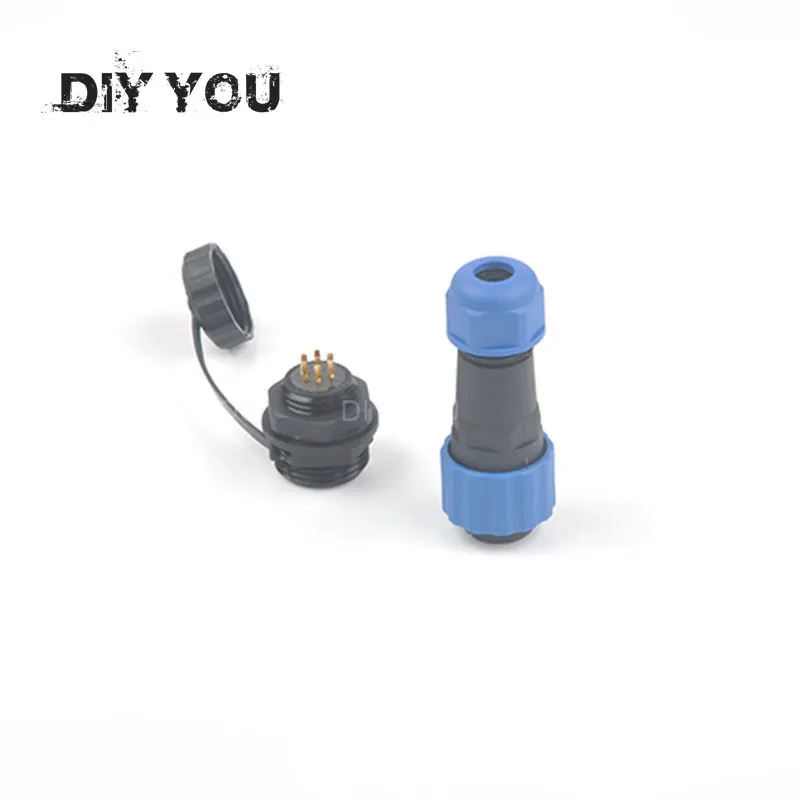 

SP20 IP68 Back nut Type waterproof connector 1/2/3/4/5/6/7/9/10/12/14 Pin plug and socket Wire cable connectors