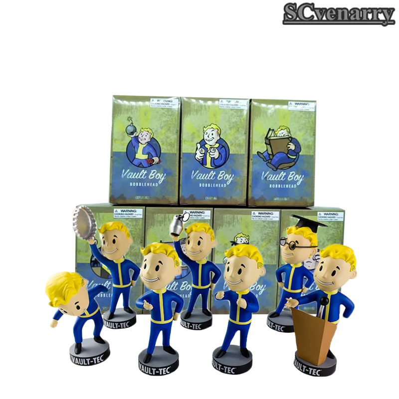 

Boy Bobble Head Fallout Vault PVC Action Figure Collectible Model Toy Brinquedos 7 Styles
