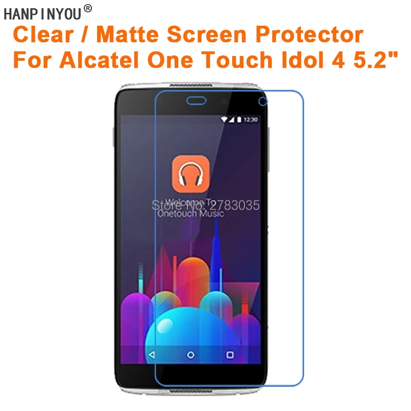 Per Alcatel One Touch Idol 4 Idol4 5.2 "Hd Sereno/Anti-Glare Screen Protector Matte Pellicola Protettiva Guard (Non Di Vetro Temperato)