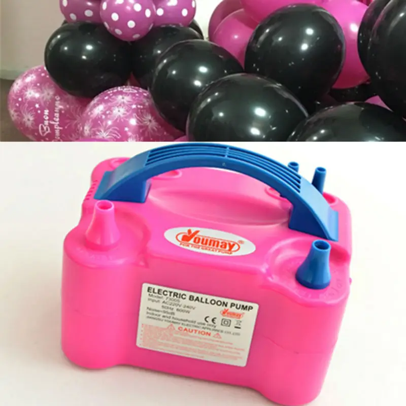 

Double Hole Portable air compressor 220v AC Inflatable Electric Balloon Pump Air Balloon Pump Electric Balloon Inflator Pump