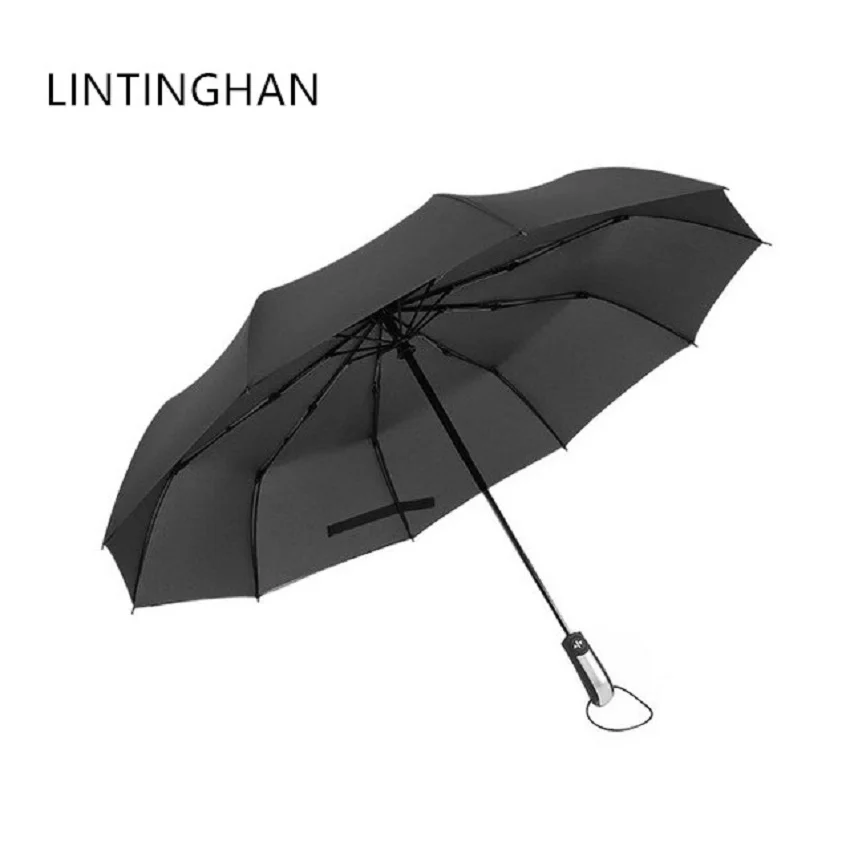 

10 Ribs Inverted Umbrella Windproof Automatic Folding Umbrella Teflon Coating 10 Ribs Auto Reverse Umbrella Portable Travel