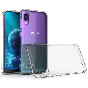

30pcs/lot For Samsung Galaxy M10 Clear Back Cover Shockproof Air Cushion Protective Soft TPU Case For Samsung Galaxy A10 A50 A70