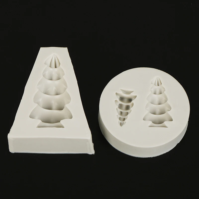 1PC Silicone Christmas Tree Mold Fondant Mold Cake Decorating Tool Chocolate Mould Grey Sugar Cake Tools