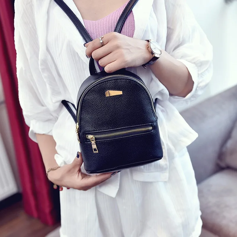 Small Fashion Rucksack Hotsale Women Shopping Purse Ladies Joker Bookbag Travel Bag Student school Backpacks Mini Women Backpack 1