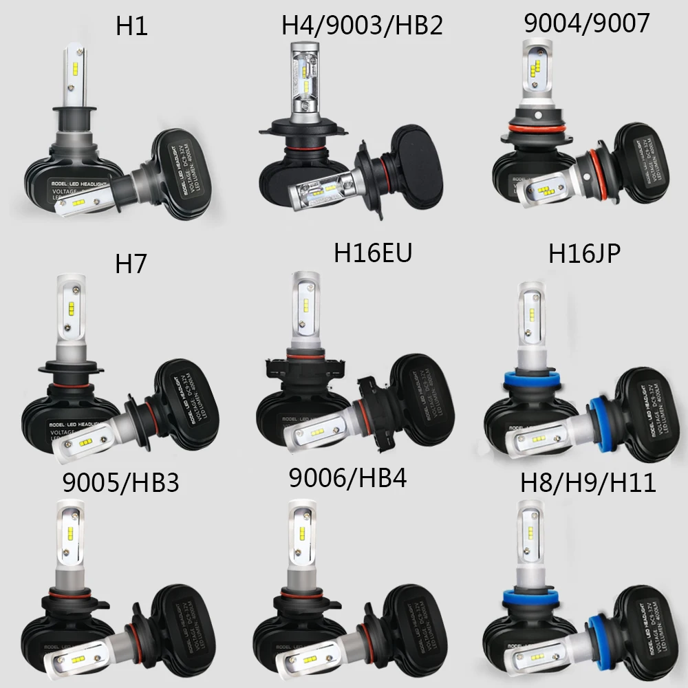 H8 H9 H16JP H11 LED Car Headlight Bulb P13W LED 9012 H16EU White 6500K 50W 8000LM H11 LED Headlights H9 H16 H8 H11 LED