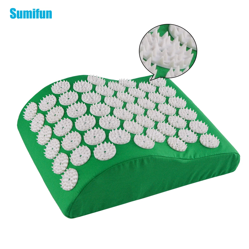 Sumifun Acupressure Yoga Massage Pillow for Neck Head Massage Therapy Pain Relief Health