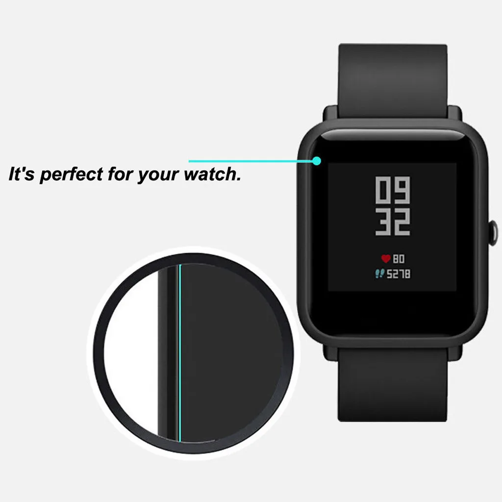 1/2/5PC прозрачного Экран защитный Водонепроницаемый Clear/матовое стекло пленка для Xiaomi Huami Amazfit Bip Youth часы Высокое качество протектор# H5
