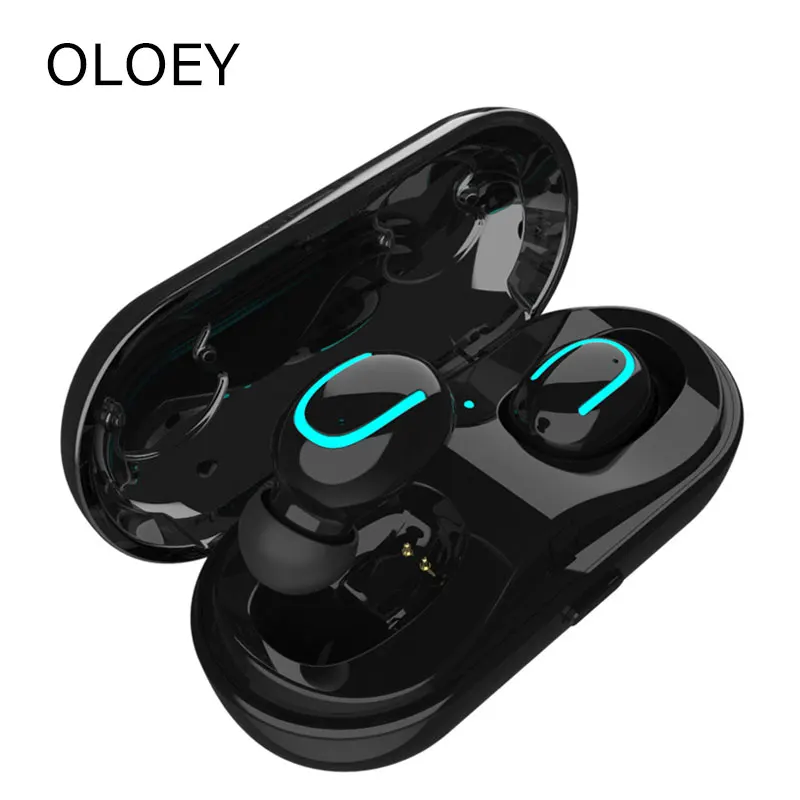 

OLOEY Waterproof Wireless Bluetooth Earphones 5.0 Portable Stereo Sport In-Ear Headset
