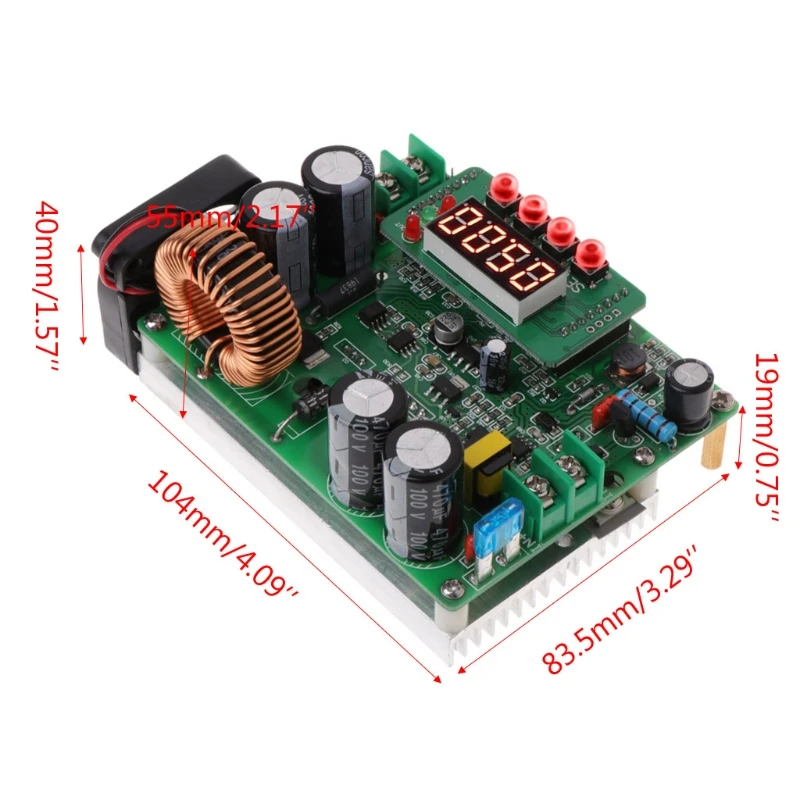 DC снижена Напряжение плата преобразователя цифровой Питание модуль DC10V~ 75V до 0~ 60V 12A 720W Прямая поставка Поддержка