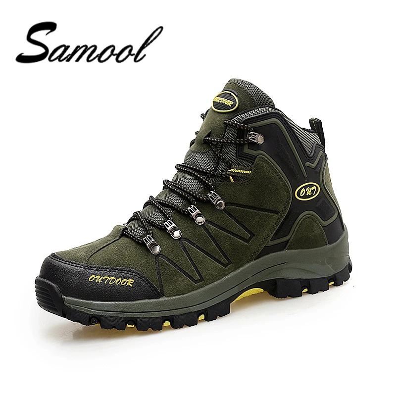 2018 Fashion Men Snow Boots Super Warm Suede Leather Plush Ankle boots Work Shoes Men's Outdoor Winter shoes nx5 | Обувь