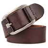 Designer ceinture hommes luxe 100% réel pleine fleur peau de vache épaisse en cuir véritable vintage 3.8cm sport masculin grande taille doux ceinture 140 ► Photo 2/6