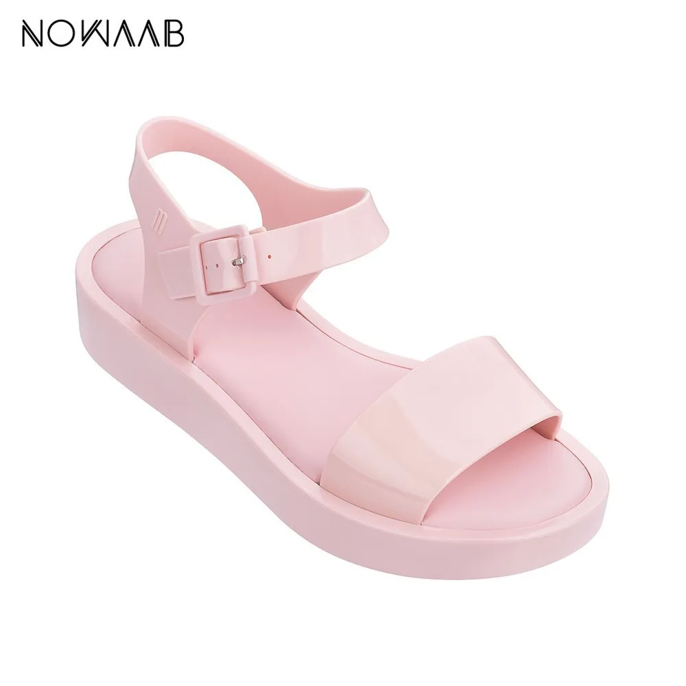 

Melissa Original Mar Platform 2019 Fashion Women Flat Sandals Melissa Adulto Shoes For Women Jelly Sandals Female Shoes Non-slip