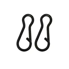 Шт. 100 шт. матовый черный многофункциональные Зажимы Quick Links для карпа Рыбалка снасти Вертлюги установки с антибликовым покрытием супер сильный S/L Размеры weihefishing