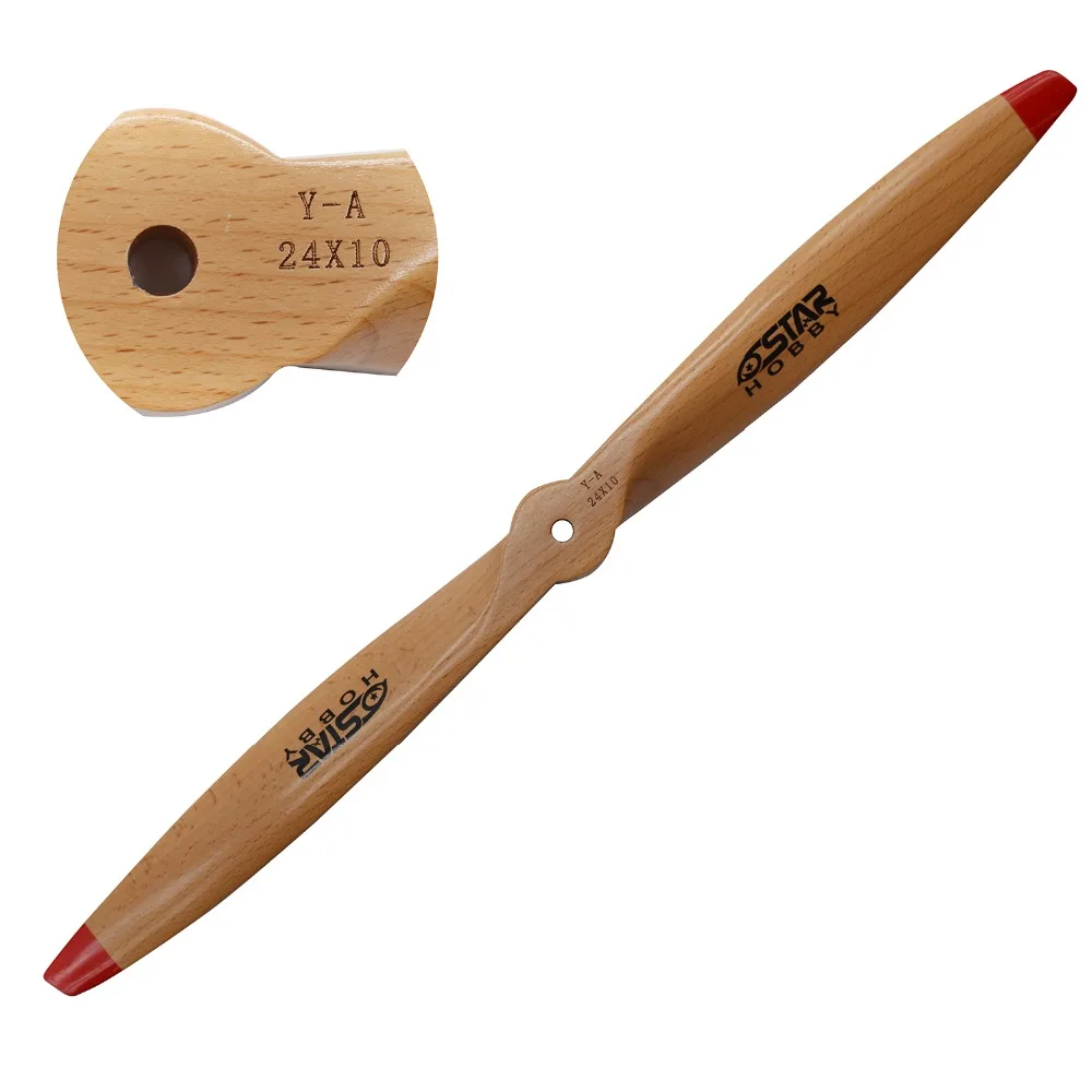 

24x10 Wooden Propeller 24x10 inch Beech Wood Propeller 2410 in for RC Gas Petrol Engine Airplane Model Parts