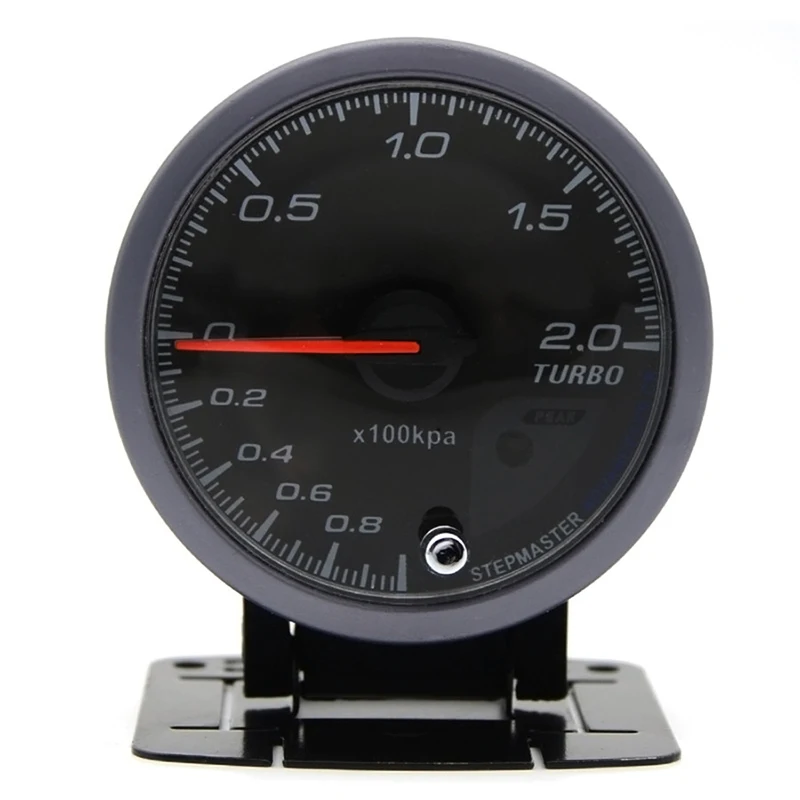 

Universal 60mm LED Car Led Turbo Boost Pressure Gauge Meter Smoked Dials Psi