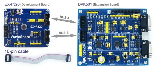 

EX-F320 Premium # C8051F320 C8051F Development Board 8051 Evaluation Kit + DVK501 System Tools