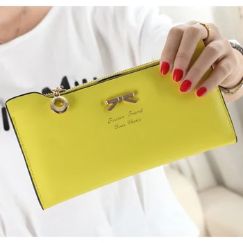

Hot Selling 1 Pcs Women Lady Wallet Purse Long Design Bowknot Holder for Coin Money Cards -B5