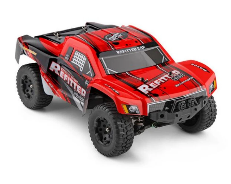 Large rc truck A313 1:12 38cm 2.4G 2WD 35kmh High power 390 motor Rechargeable Shockproof RC Short Truck Off-road Car vs 12428