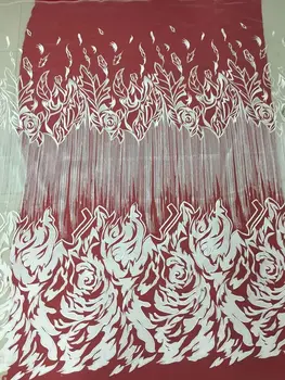 

high quality african cord lace SYJ-72730 Embroidery designs in white color 100% polyester