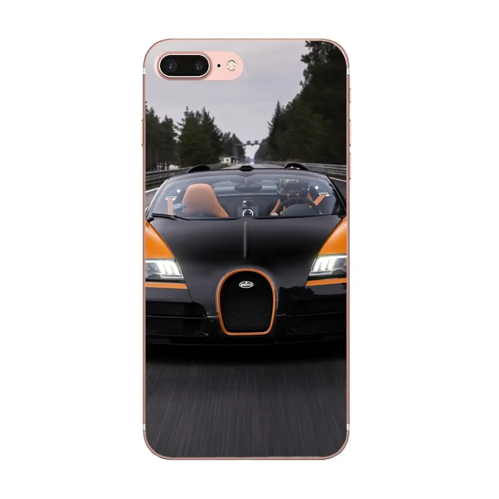 Роскошный спортивный гоночный автомобиль Bugatti медь ТПУ для Sony Xperia Z Z1 Z2 Z3 Z4 Z5 compact