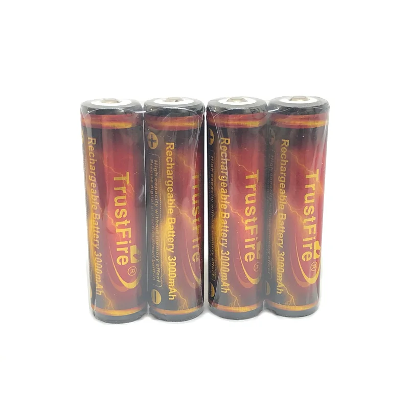 18pcs/lot TrustFire Protected 18650 Battery 3.7V 3000mAh By Camera Torch Flashlight 18650 Rechargeable Li-ion Batteries with PCB