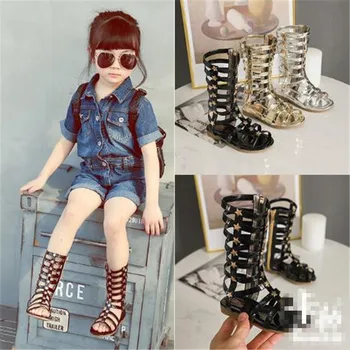 

fashionTop quality baby girls sandals shoes Handmade Baby Moccasins First Walkers Bebe newborn Bbay shoes Non-slip Roman sandals