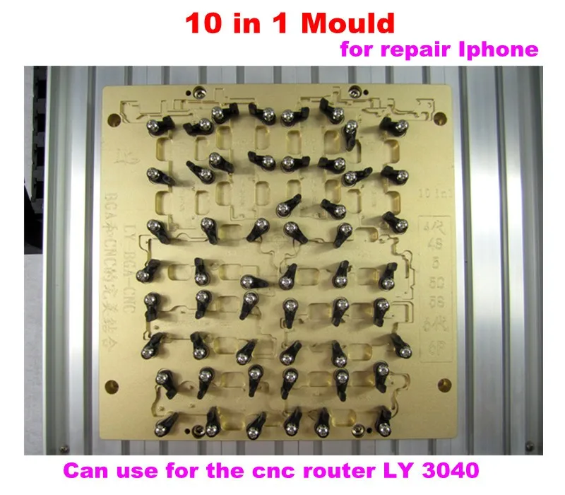 LY IC CNC маршрутизатор 3040 фрезерный полировальный гравировальный станок для iphone 4, 4S, 5, 5c, 5s, 6,6 P, 6 S, 6S+, 7,7+ ремонт материнской платы