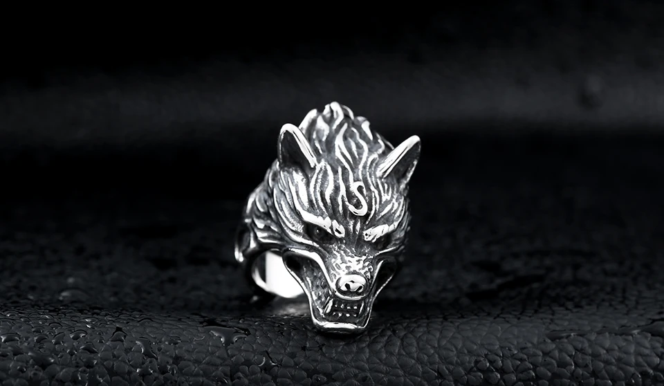 Прибытие стального солдата! Игра трон дом Старк Винтерфелл страшный волк кольцо Прохладный подарок для бойфренда