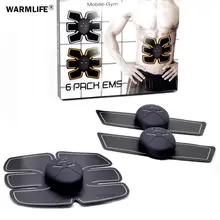 EMS беспроводной стимулятор мышц Тренажер умный фитнес для мышц пресса обучение электрожиросжигатель наклейки пояс для похудения унисекс