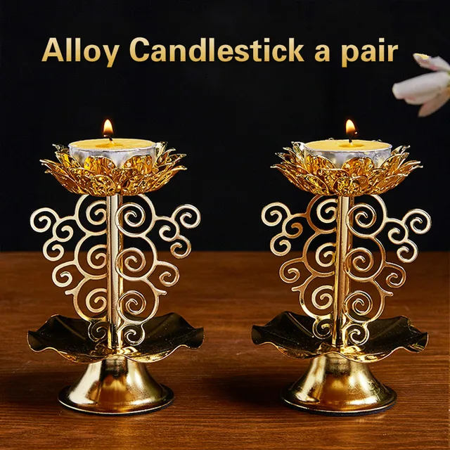 lotus buddha lamp candle