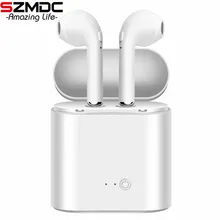 

Wireless headset i7s TWS Mini Bluetooth Earphone Stereo Earbud Headset With Charging Box Mic For iPhone Samsung iphone Smart