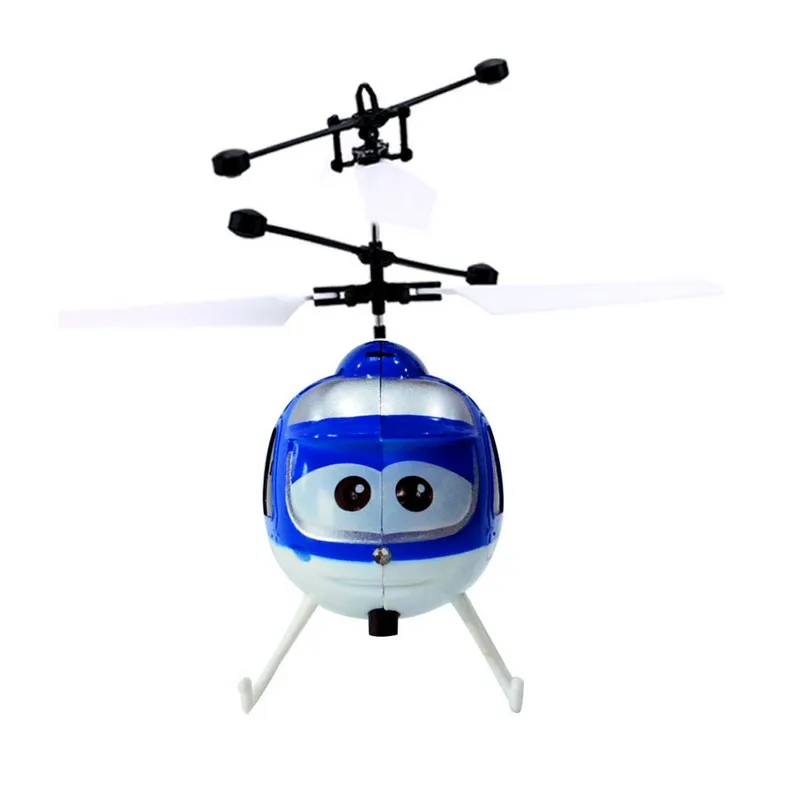 Летающий Мини RC Инфракрасный индукционный вертолет самолет со светодиодным