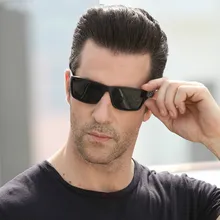 Новинка, солнцезащитные очки HD ночного видения, поляризационные, для мужчин и женщин, модные, защита глаз, UV400, черные, квадратные, солнцезащитные очки, унисекс, gafas de