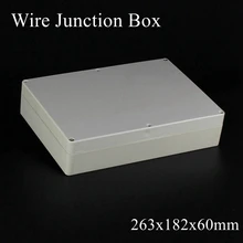 263x182x60 мм пластиковая коробка для АБС проекта водопоф распределительная коробка для проводов Кабельный соединитель герметичный корпус Корпус 263*182*60 мм