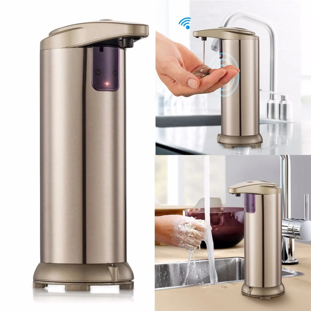 

Mayitr Automatic IR Sensor Soap Dispenser Handsfree Touchless Soap Liquid Dispenser Stainless Steel Bathroom Hardware