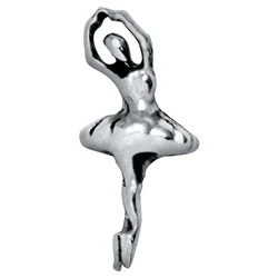 

SILVER BALLERINA, Floating charm fit floating charm lockets, FC0358,10PCS/LOT