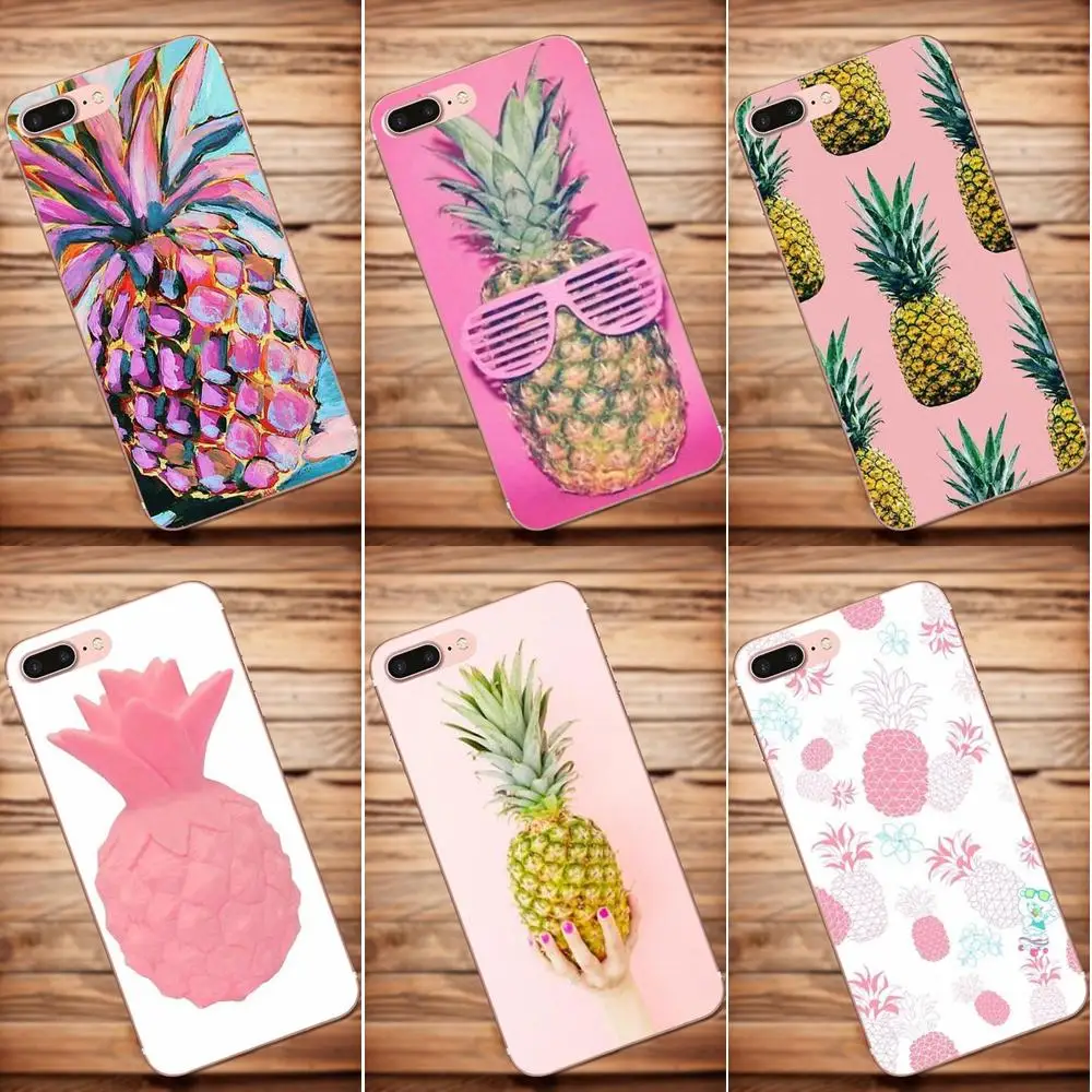 

For Sony Xperia Z Z1 Z2 Z3 Z4 Z5 compact Mini Premium M2 M4 M5 T3 E3 E5 XA Soft TPU Phone Covers Case Love Pink And Pineapple
