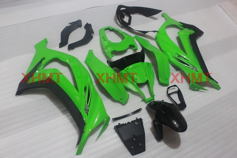 Для ZX-10r 2011- набор для всего тела ниндзя ZX 10r комплект обтекателей для Kawasaki ZX10r 2011 зеленый Черные Пластиковые обтекатели