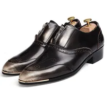 Luxury Men Full Cowhide Leather oxford shoes Breathable Men’s Flats Shoes Casual Dress Shoes For Man Brogues Sapatos Masculinos