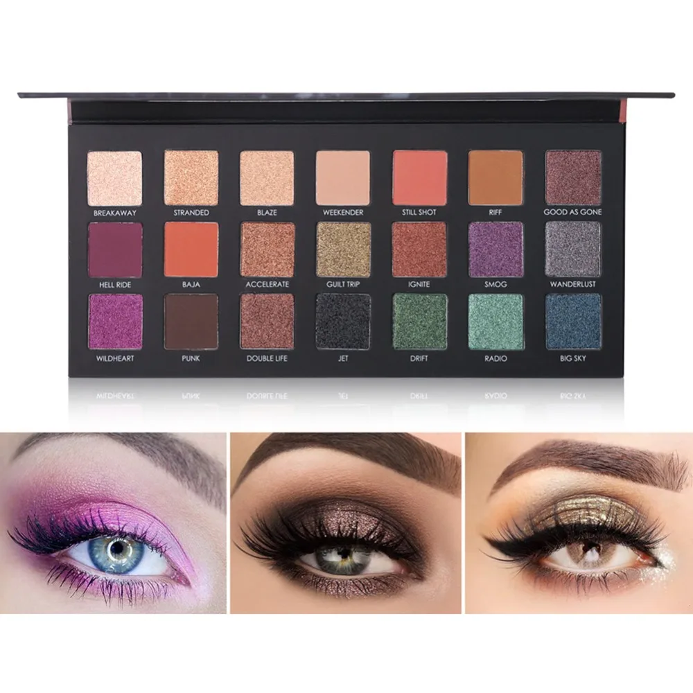 21 цвета блестящие тени для макияжа Pallete Матовая Тени для век палитры Shimmer алмазные тени для век косметическая пудра пигмент косметика