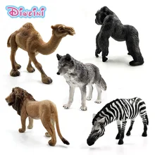 Artificial Zebra Lion Chimpanzee Came Wolf Simulation animal model Action figure plastic Decoration educational toy Gift For Kid Artificial Zebra Lion Chimpanzee Came Wolf Simulation animal model Action figure plastic Decoration educational toy Gift For Kid