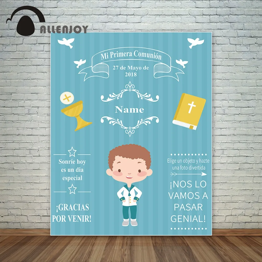 

Allenjoy first communion for boy background custom background bible decoration family party fond studio photo for photo studio
